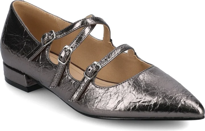 Journee Women's Gretel Multistrap Ballet Pumps