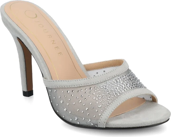 Journee Womens Hensley Open Toe Evening Pumps