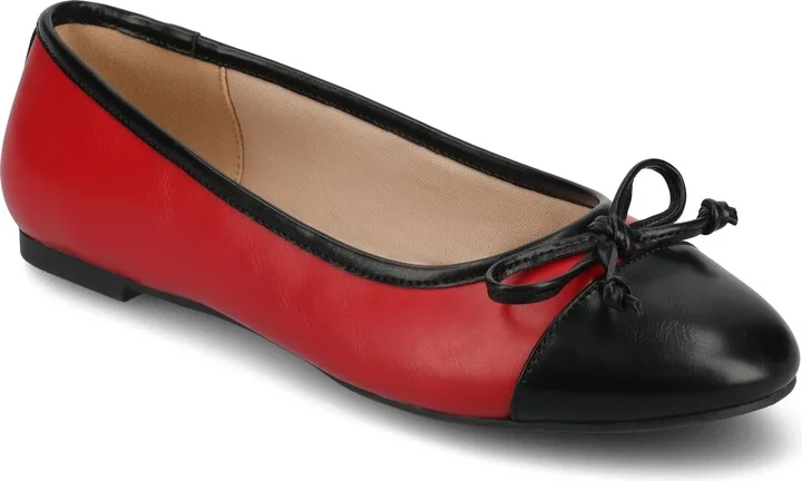 Journee Women's Kaiah Ballet Medium and Wide Width Dress Flats