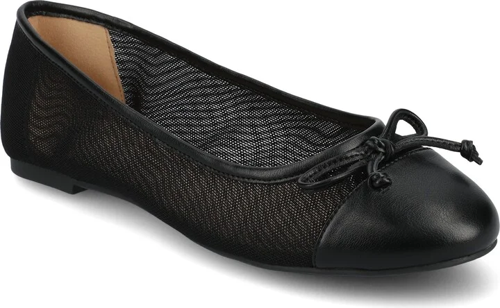 Journee Women's Kaiah Ballet Medium and Wide Width Dress Flats