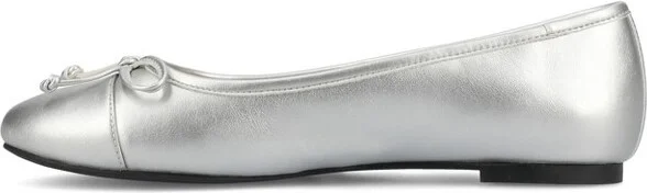Journee Women's Kaiah Medium and Wide Width Ballet Dress Flats, Tan - Image 4