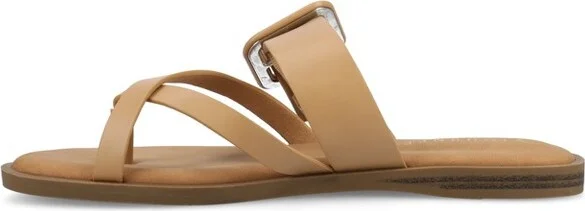Journee Women's Layra Flat Sandals, Light Blue - Image 2
