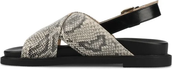 Journee Women's Marinna Flat Sandals, Tan - Image 3