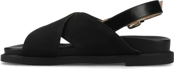 Journee Women's Marinna Flat Sandals, Tan - Image 6