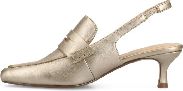 Journee Women's Medium and Wide Width Amory Pumps, Brown 9W - Image 3