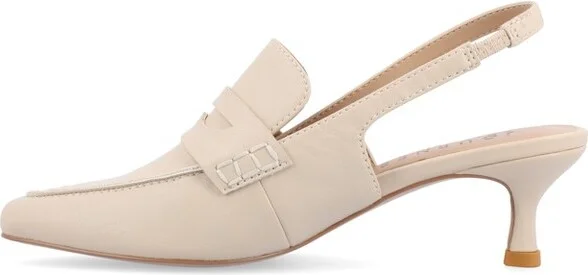 Journee Women's Medium and Wide Width Amory Pumps, Brown 9W - Image 6