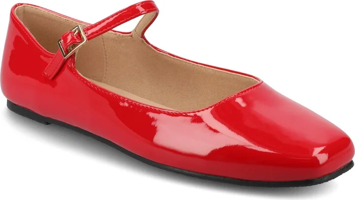 Journee Women's Medium and Wide Width Carrie Dress Flats