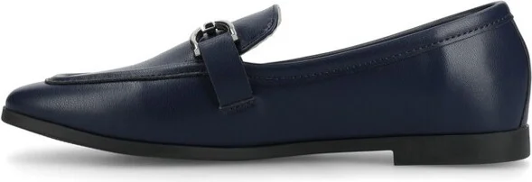 Journee Women's Mizza Medium and Wide Width Dress Flats, Navy - Image 2