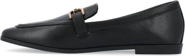 Journee Women's Mizza Medium and Wide Width Dress Flats, Navy - Image 8