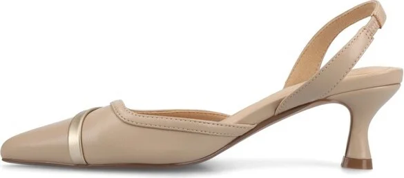 Journee Women's Nellia Pumps, Taupe PU - Image 8