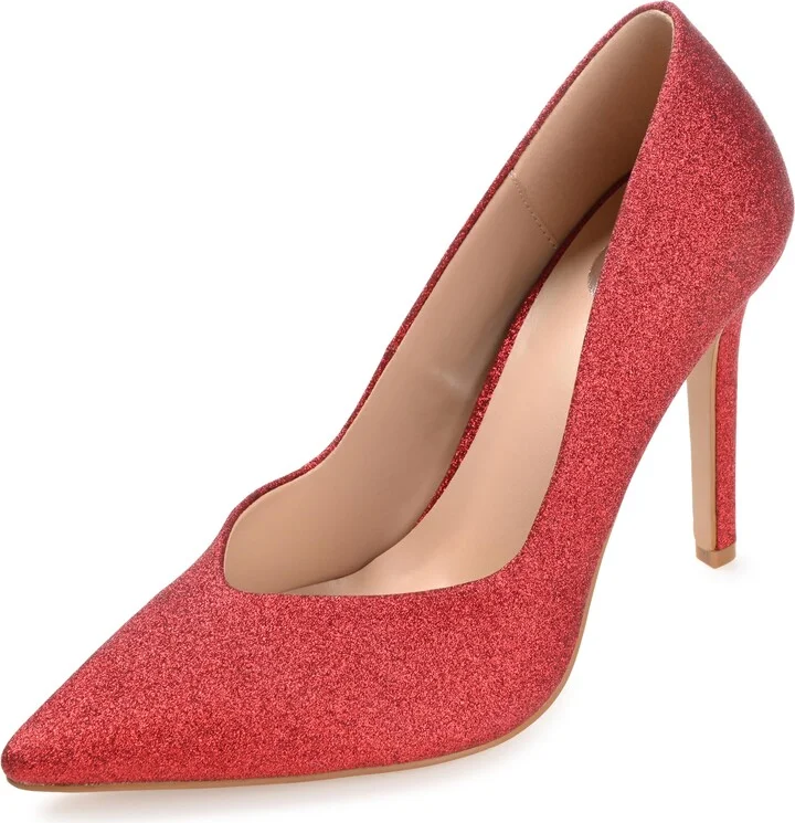 Journee Womens Ninna Slip On High Stiletto Pointed Toe Pumps