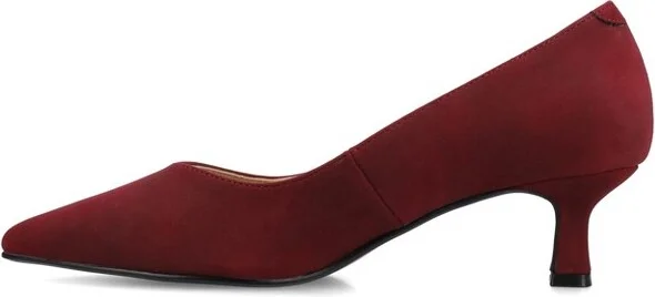 Journee Women's Pammie Medium and Wide Width Pumps, Oxblood 12W - Image 2
