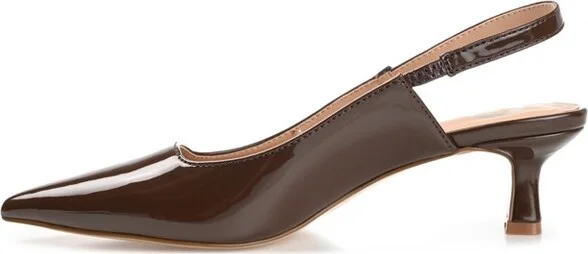 Journee Women's Paulina Medium and Wide Width Pumps, Pine 6.5W - Image 6