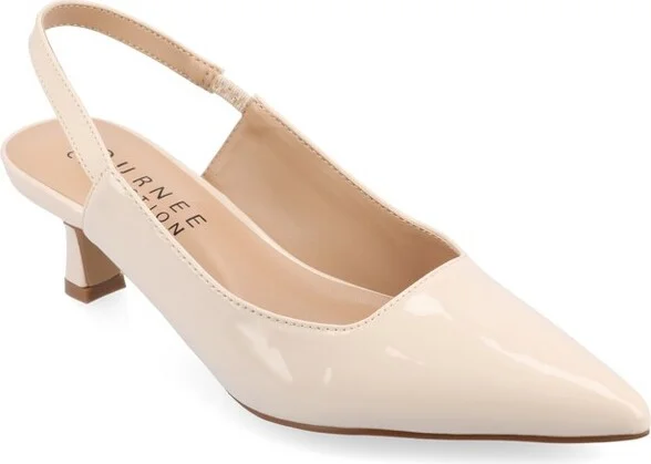 Journee Women's Paulina Medium and Wide Width Pumps, Pine 6.5W