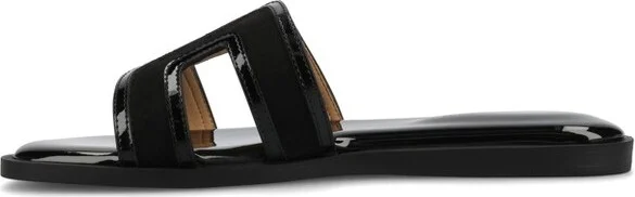 Journee Women's Primah Flat Sandals, Denim - Image 4