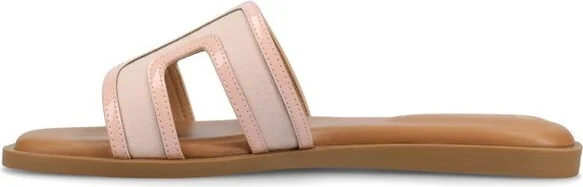 Journee Women's Primah Flat Sandals, Denim - Image 5