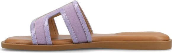 Journee Women's Primah Flat Sandals, Denim - Image 6