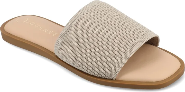 Journee Women's Prisilla Medium and Wide Width Flat Sandals