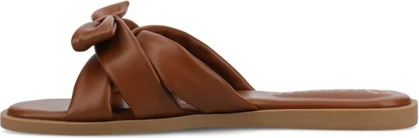 Journee Women's Prylin Flat Sandals, Light Blue - Image 4