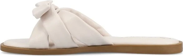 Journee Women's Prylin Flat Sandals, Light Blue - Image 5