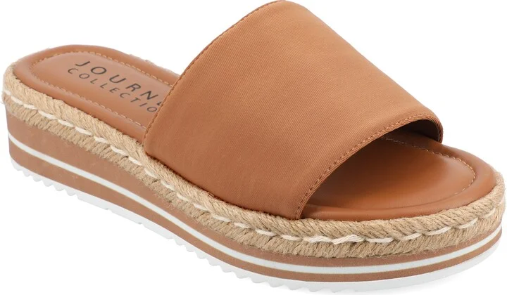 Journee Women's Rosey Medium and Wide Width Espadrille Sandals