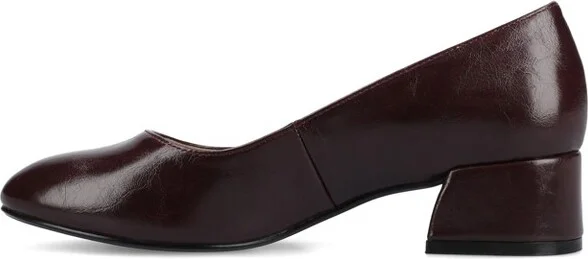 Journee Women's Saarii Medium and Wide Width Pumps, Nude/Suede 9.5W - Image 3