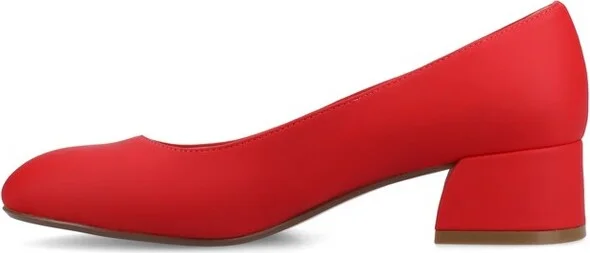 Journee Women's Saarii Wide Width Pumps, Patent/Lilac 12W - Image 8