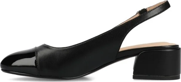 Journee Women's Sammie Medium and Wide Width Pumps, Black 10W - Image 2