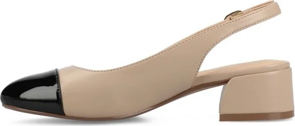 Journee Women's Sammie Medium and Wide Width Pumps, Black 10W - Image 5