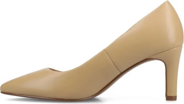 Journee Women's Scylee Medium and Wide Width Pumps, Tan - Image 2