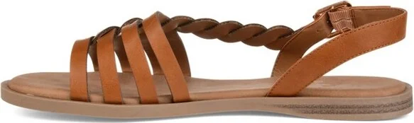 Journee Women's Solay Flat Sandals, Champagne - Image 3