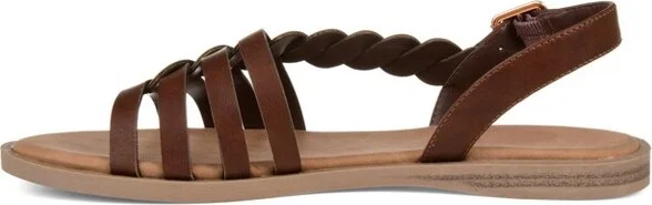Journee Women's Solay Flat Sandals, Champagne - Image 6
