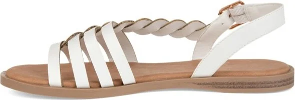 Journee Women's Solay Flat Sandals, Champagne - Image 7