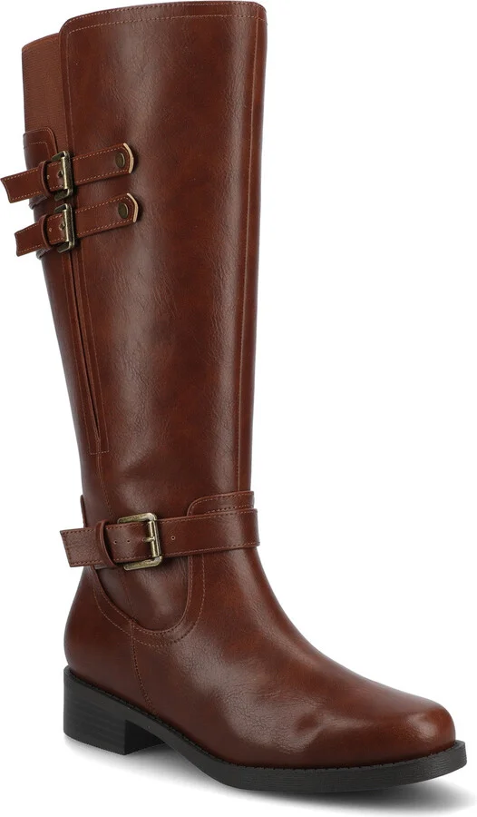 Journee Women's Sonny Knee High Extra Wide-Calf Casual Boots