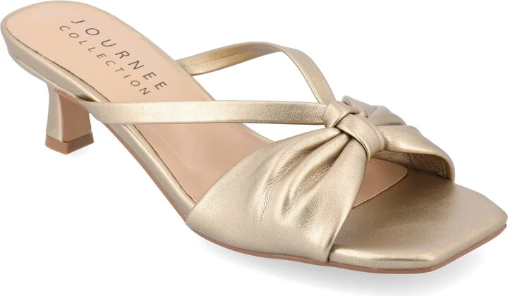 Journee Women's Starling Medium and Wide Width Dress Sandals