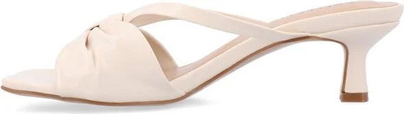 Journee Women's Starling Medium and Wide Width Dress Sandals, Silver 9W - Image 3