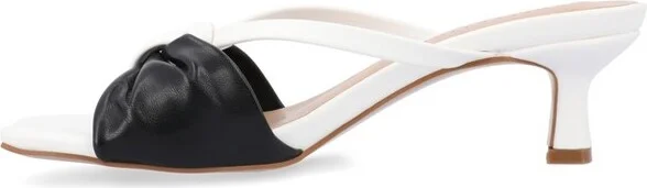 Journee Women's Starling Medium and Wide Width Dress Sandals, Silver 9W - Image 7