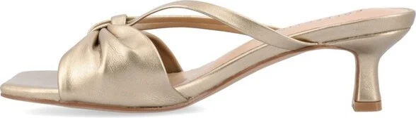 Journee Women's Starling Medium and Wide Width Dress Sandals, Silver 9W - Image 10