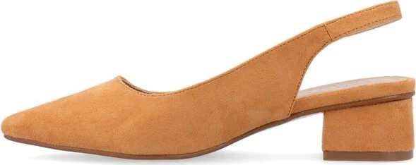 Journee Women's Sylvia Medium and Wide Width Pumps, Black PU 9.5W - Image 3