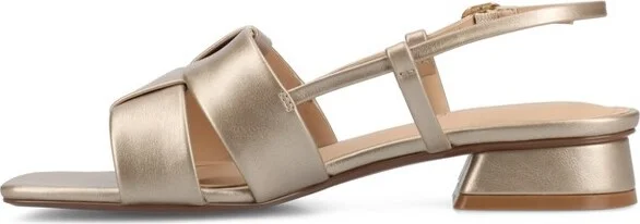 Journee Women's Tabatha Medium and Wide Width Flat Sandals, Nude 9W - Image 4