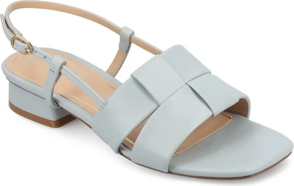 Journee Women's Tabatha Medium and Wide Width Flat Sandals, Nude 9W