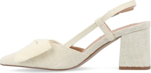 Journee Women's Tailynn Medium and Wide Width Pumps, Wheat - Image 3