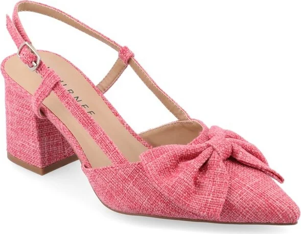Journee Women's Tailynn Medium and Wide Width Pumps, Wheat