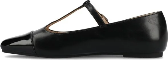 Journee Women's Theah Medium and Wide Width Dress Flats, Red - Image 3