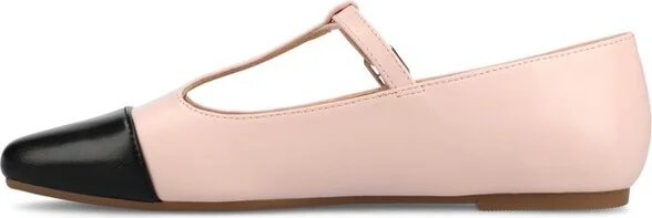 Journee Women's Theah Medium and Wide Width Dress Flats, Red - Image 4