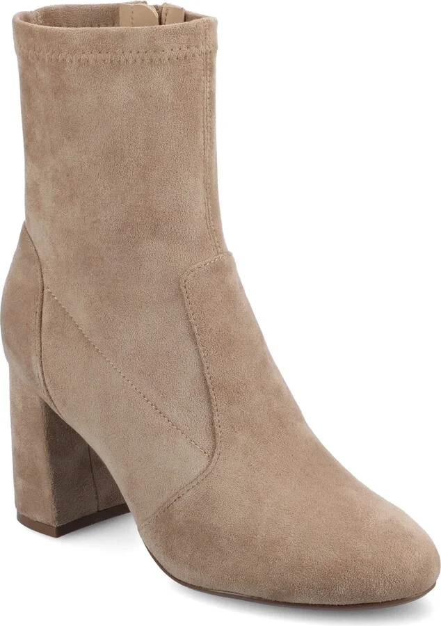Journee Womens Vivia Medium and Wide Width Stretch Dress Booties
