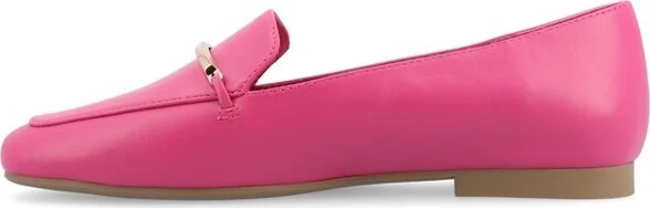 Journee Women's Wrenn Wide Width Loafer Flats, Navy 12W - Image 7