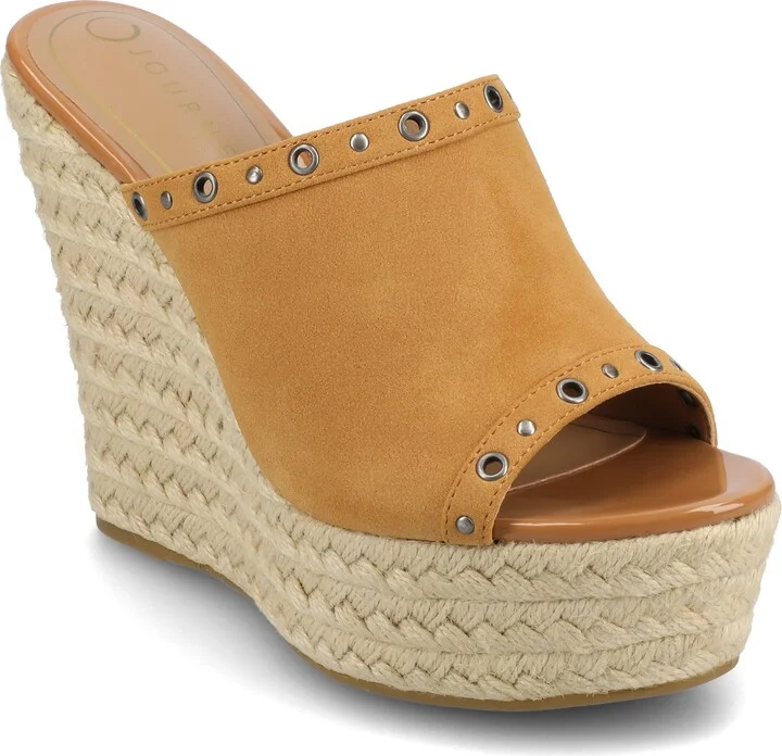 Journee Women's Yari Espadrille Wedge Sandals