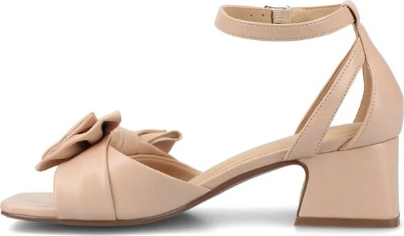 Journee Women's Zevi Medium and Wide Width Dress Sandals, Blush PU 10W - Image 2