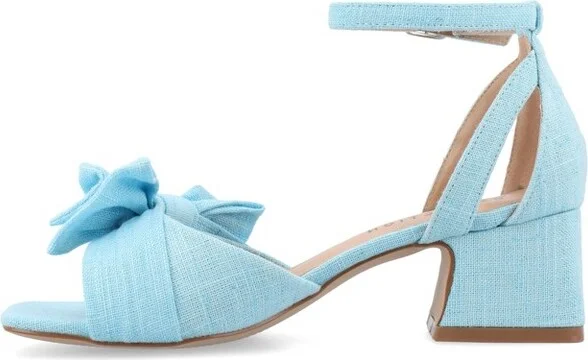 Journee Women's Zevi Medium and Wide Width Dress Sandals, Blush PU 10W - Image 10